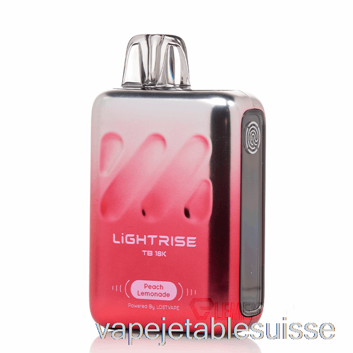 Vape Suisse Perdu Vape Lightrise Tb 18k Limonade à La Pêche Jetable